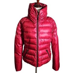 Guess Super Soft Women's Red Puffer Jacket Guess Hardware Size XL